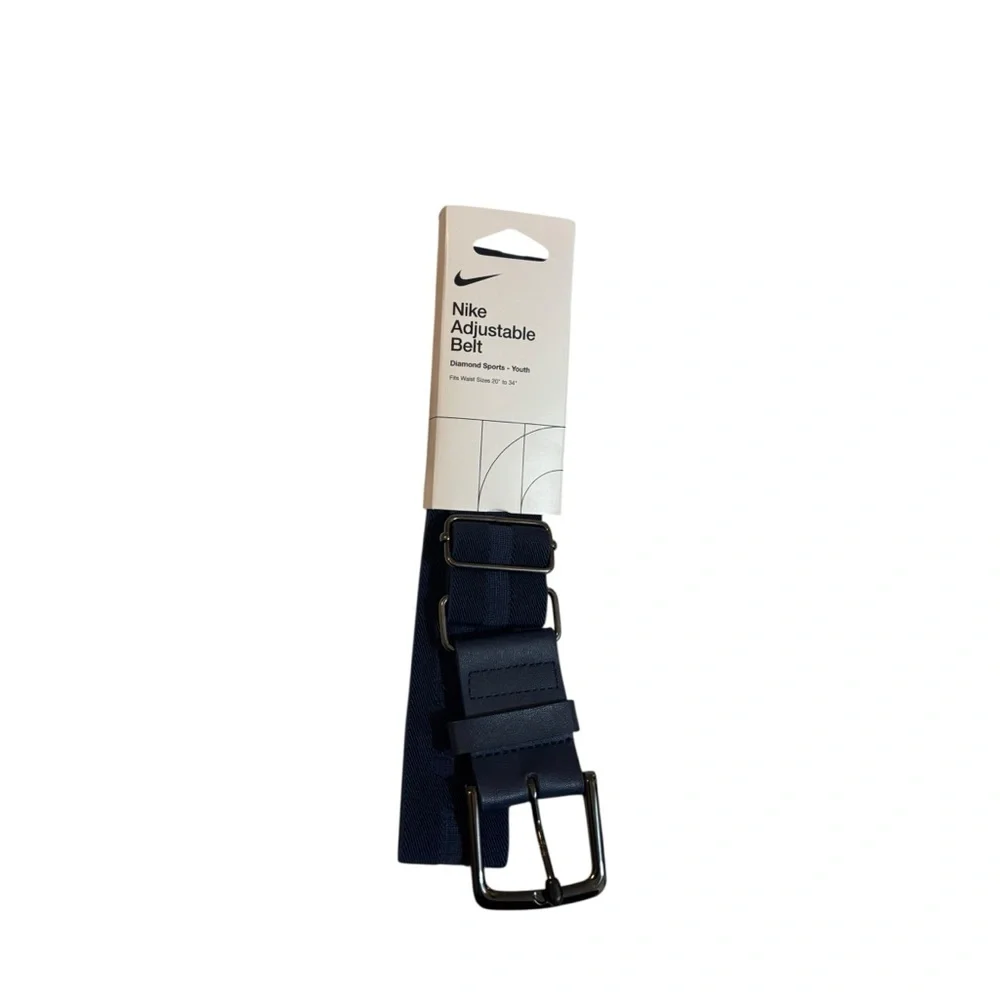 New Nike | adjustable belt navy diamond sports youth 20” - 34”